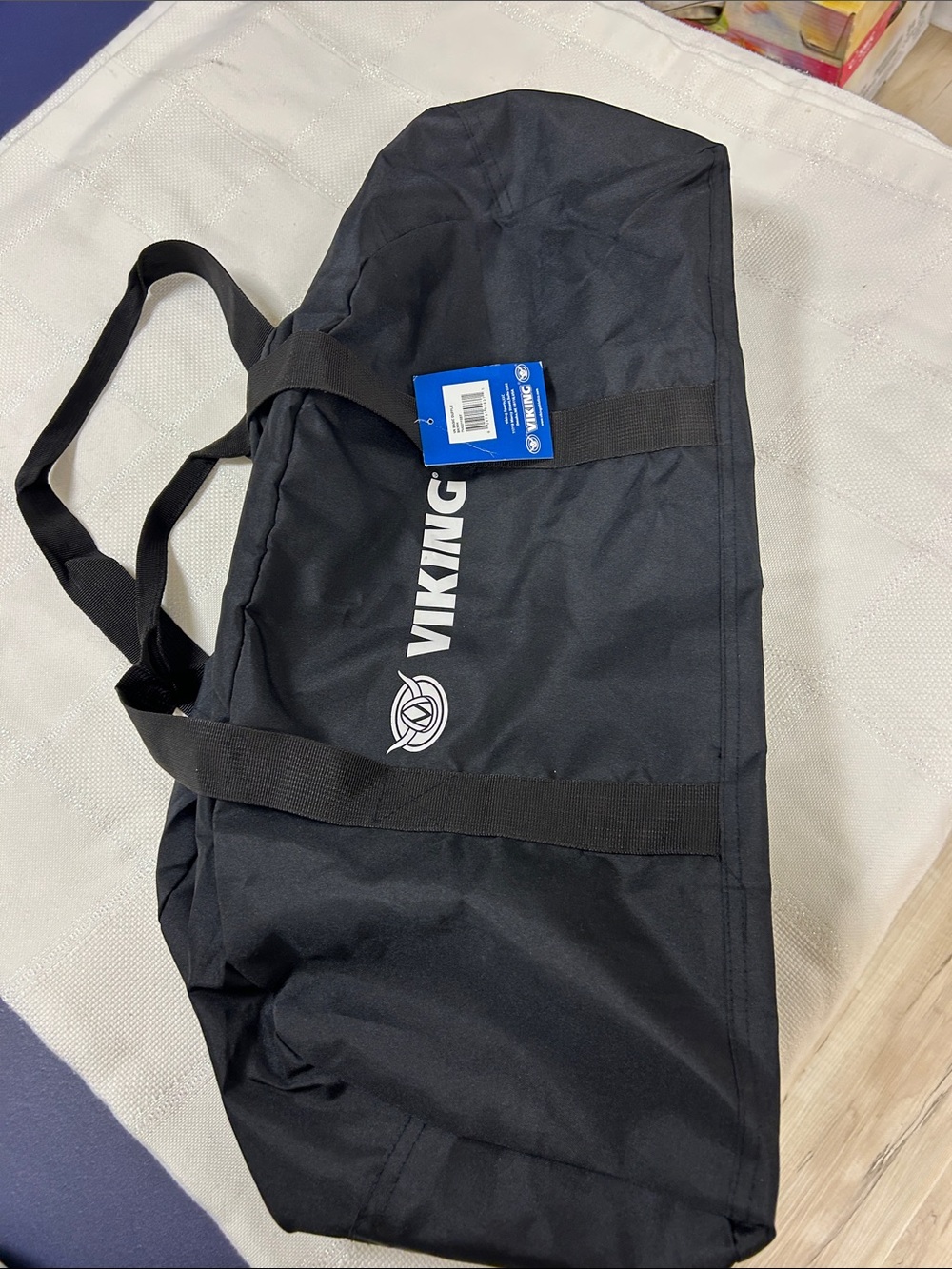 Viking Black Duffel Bag - Durable Travel & Gym Carrier image 2
